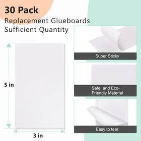 Qualirey sticky fly trap card; easy to insert for continuous indoor pest control.