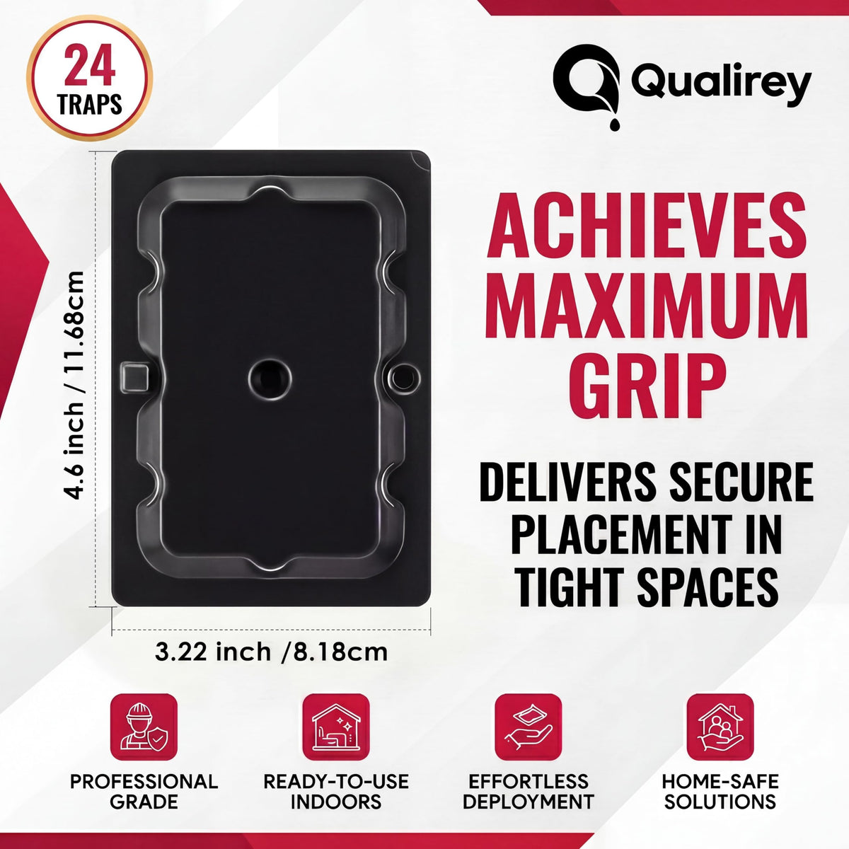Box with 24 Qualirey traps showing wide home pest coverage