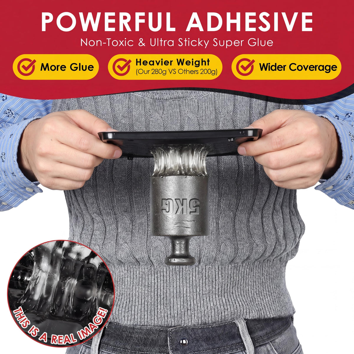 Qualirey adhesive closeup shows strong glue for secure rodent capture