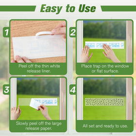 Qualirey transparent window traps blend with decor without obstructing view