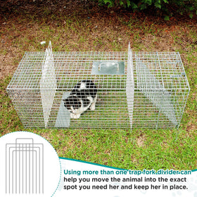 Qualirey trap divider easy installation saves time during setup.