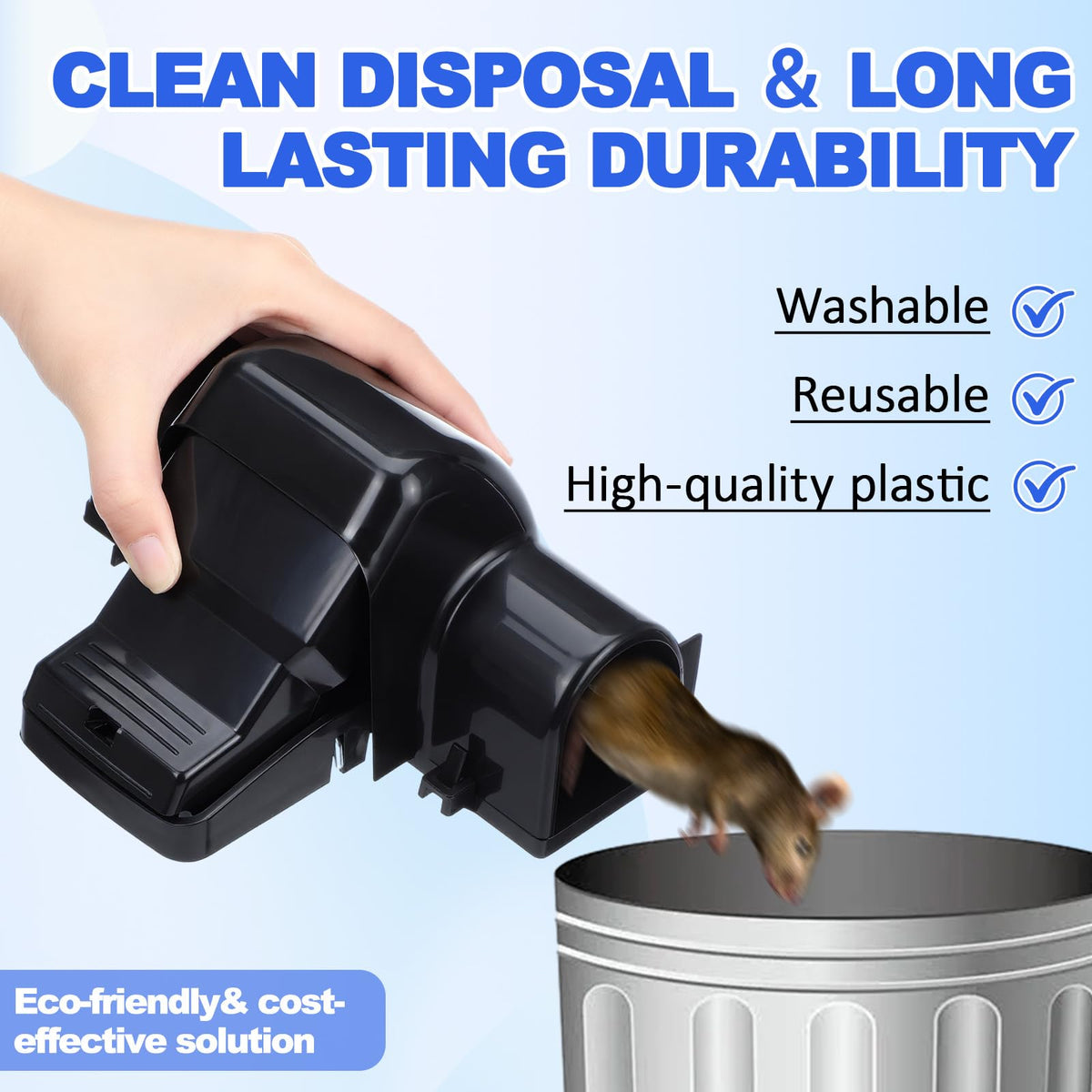 Qualirey trap made from washable material, built for multiple uses.