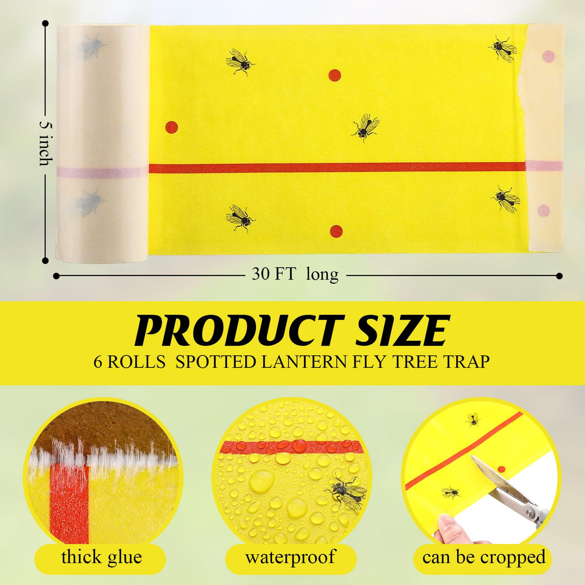 Qualirey trap wrap-around trunk demonstrates easy installation to protect trees from pests.