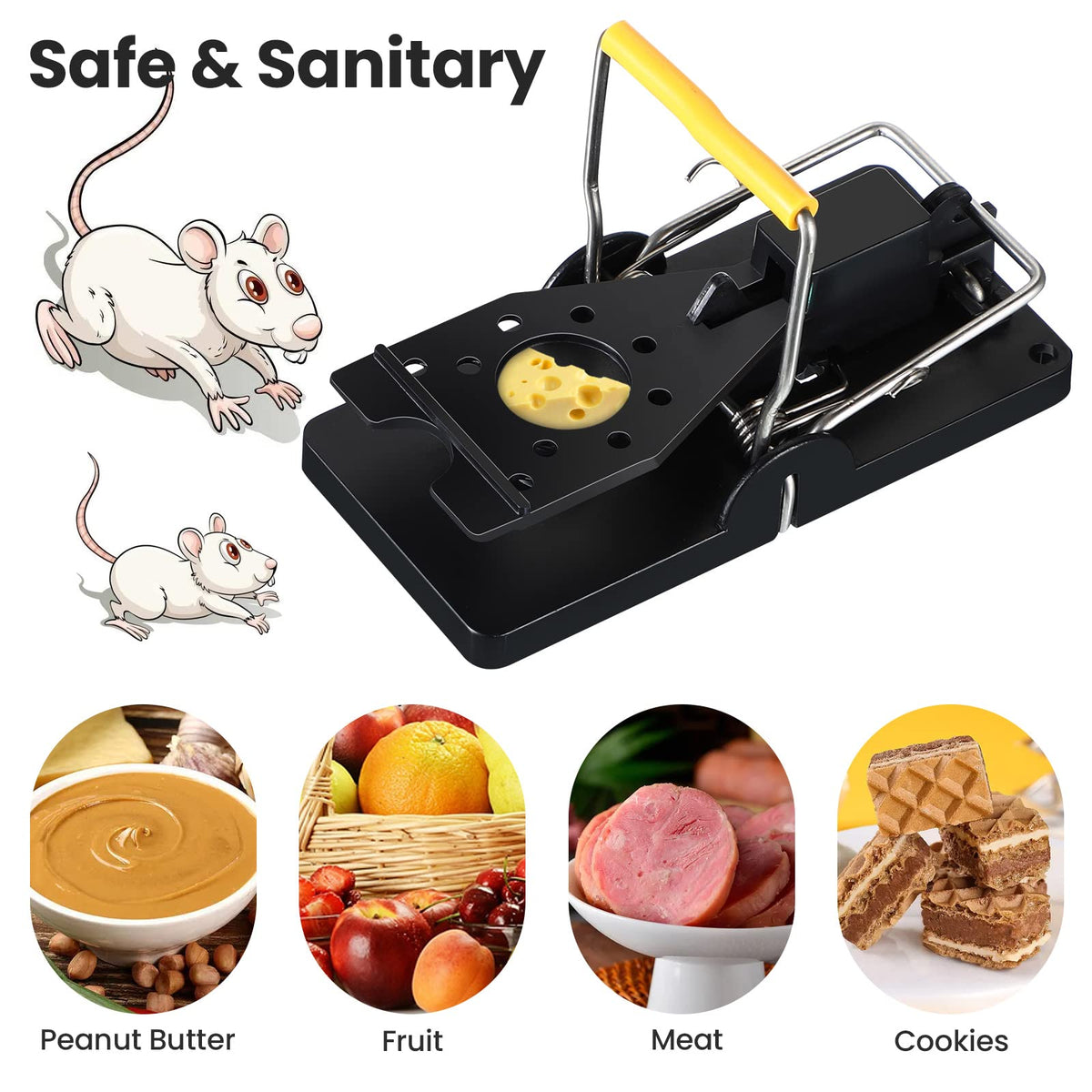 Qualirey traps suitable for kitchen, warehouse, and garden environments.