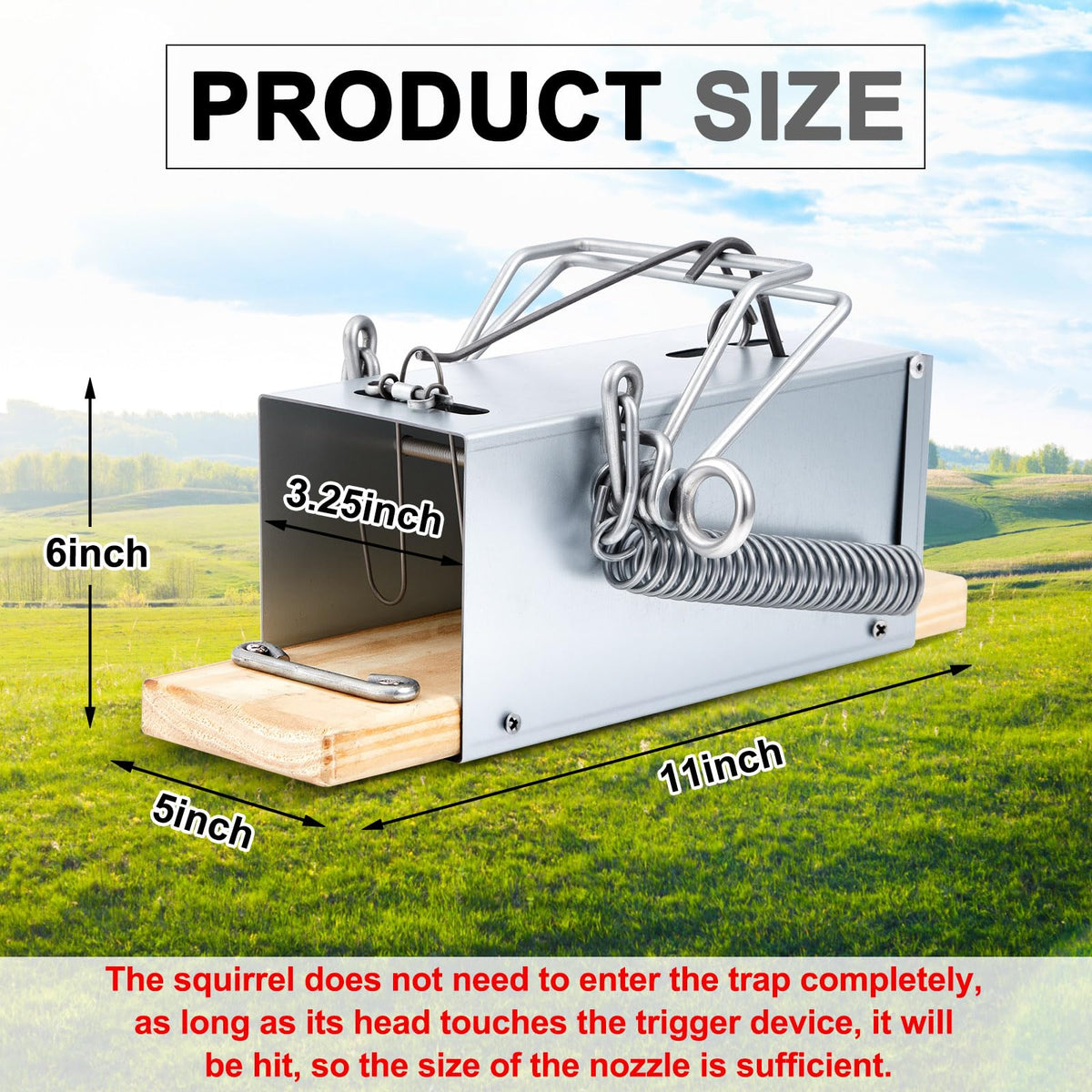 Qualirey tube trap baiting process shows simple, easy setup for quick use.