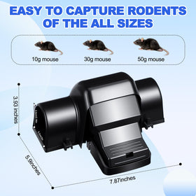 Qualirey tunnel trap with side view, showing dual entry design for better access.
