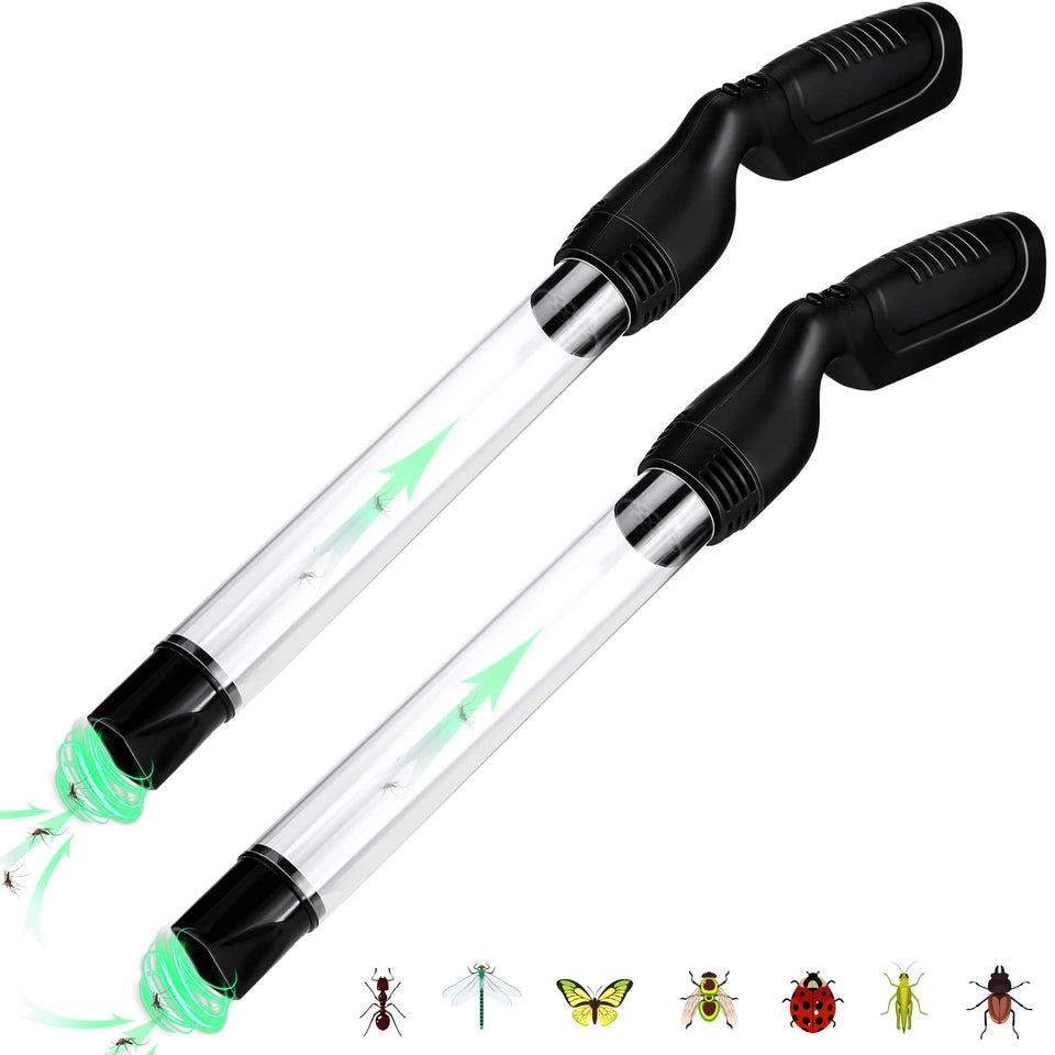 Qualirey two-pack bug vacuum for adults captures small pests quickly and safely in indoor spaces.
