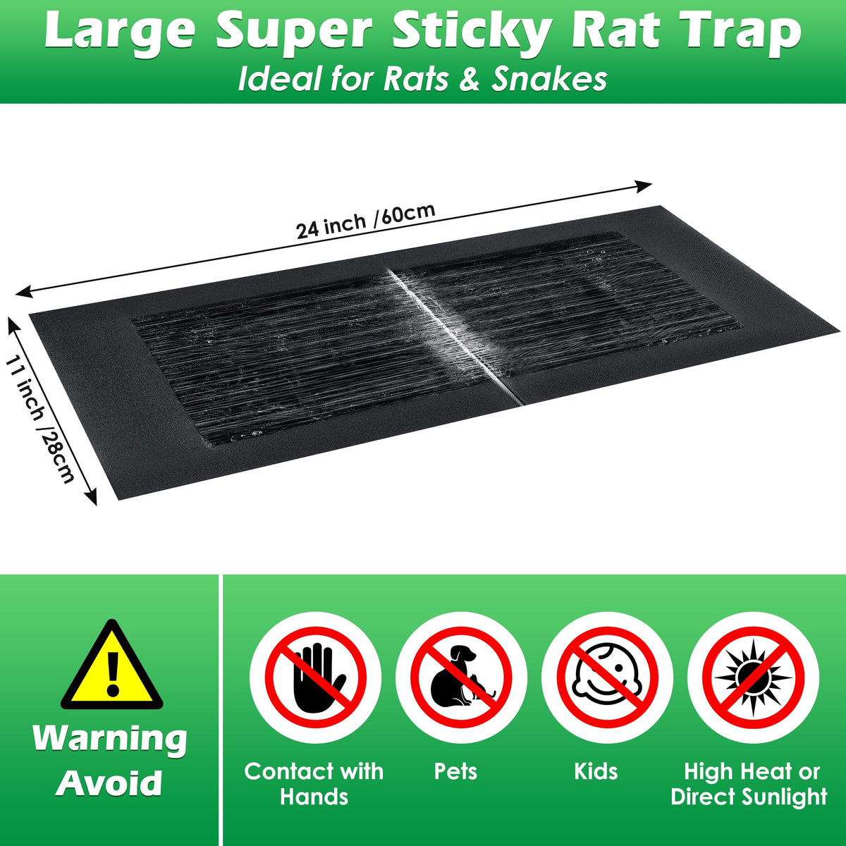 Qualirey glue traps enable easy disposal and quick replacement.