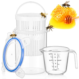 Qualirey varroa mite detection jar ready for on-site mite counts.