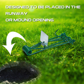 Qualirey vole trap protecting yard and farm crops