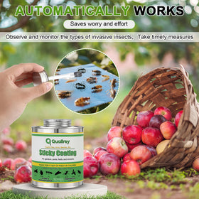Qualirey weatherproof-sticky-coating endures heat and rain.