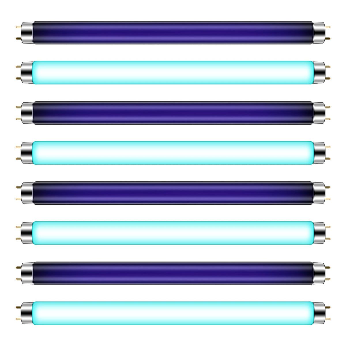 Qualirey white light tube 13 inch attracts mosquitoes for indoor and outdoor use