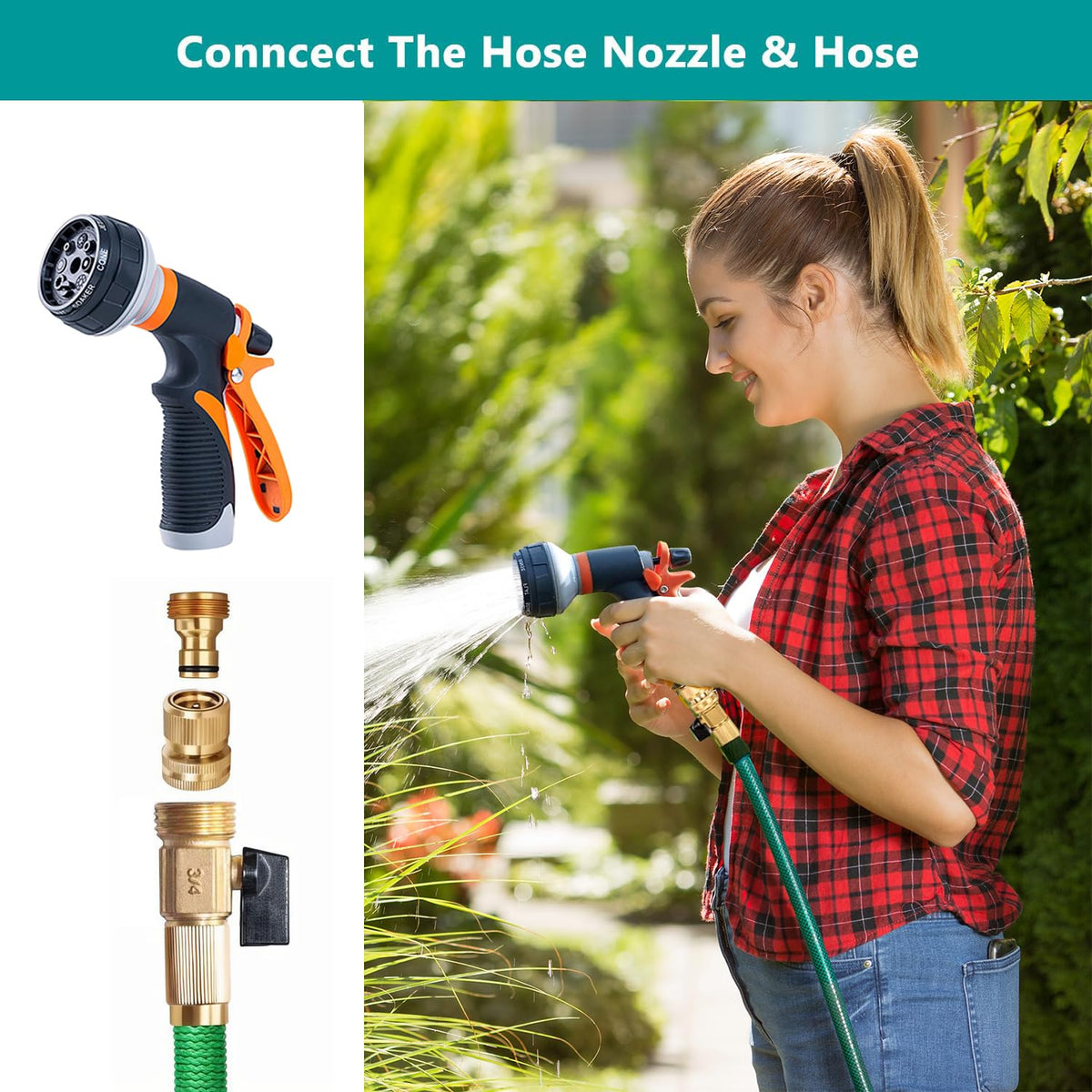 Qualory durable brass hose connectors built to last season after season