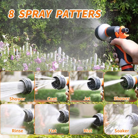 Qualory garden hose nozzle sprayer cone spray for even irrigation