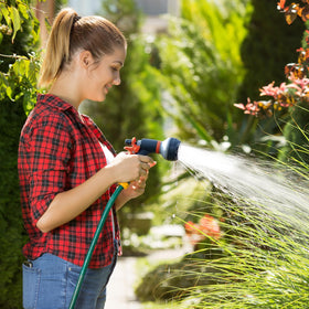 Qualory garden hose nozzle sprayer shower mode for refreshing rinses