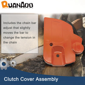 Bar tensioner screw detail on the Quanaoo assembly.