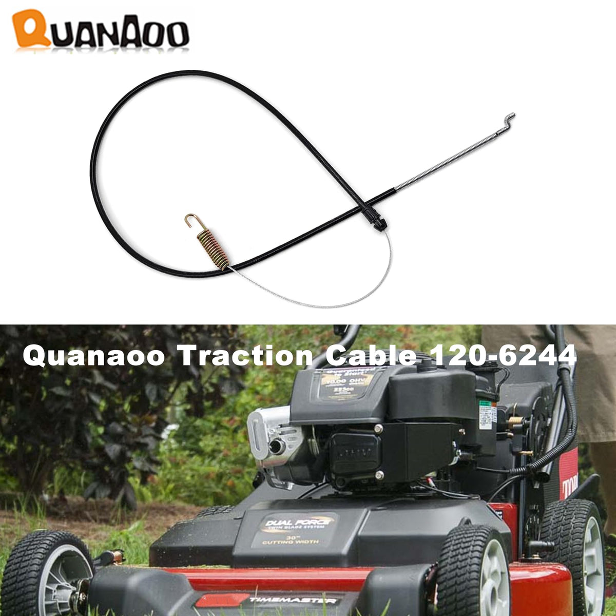 Quanaoo 120-6244 packaging includes one traction cable.