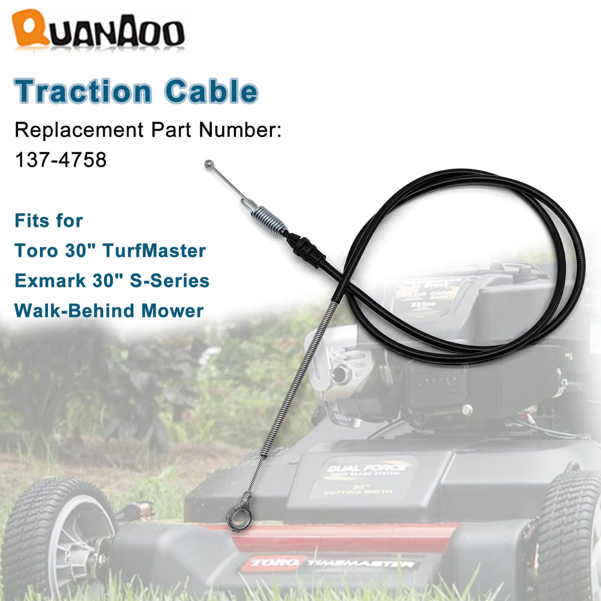 Quanaoo 137-4758 brake-area detail shows reinforced durability