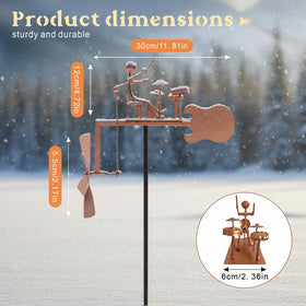 Quanqiuyi garden decor drummer sculpture makes a memorable gift for music lovers.
