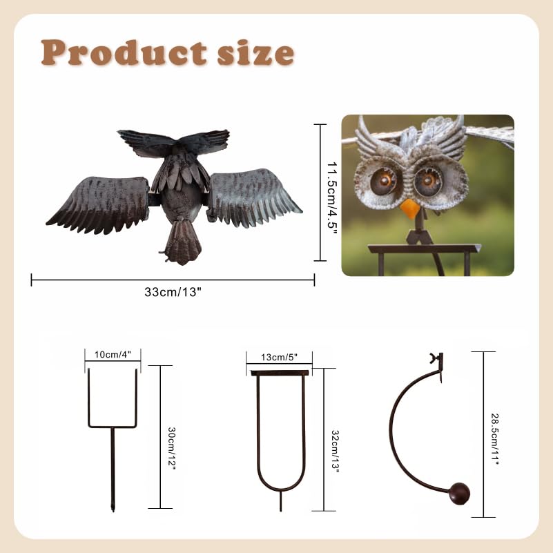 Quanqiuyi garden stake stands 39 inches tall for a focal point.