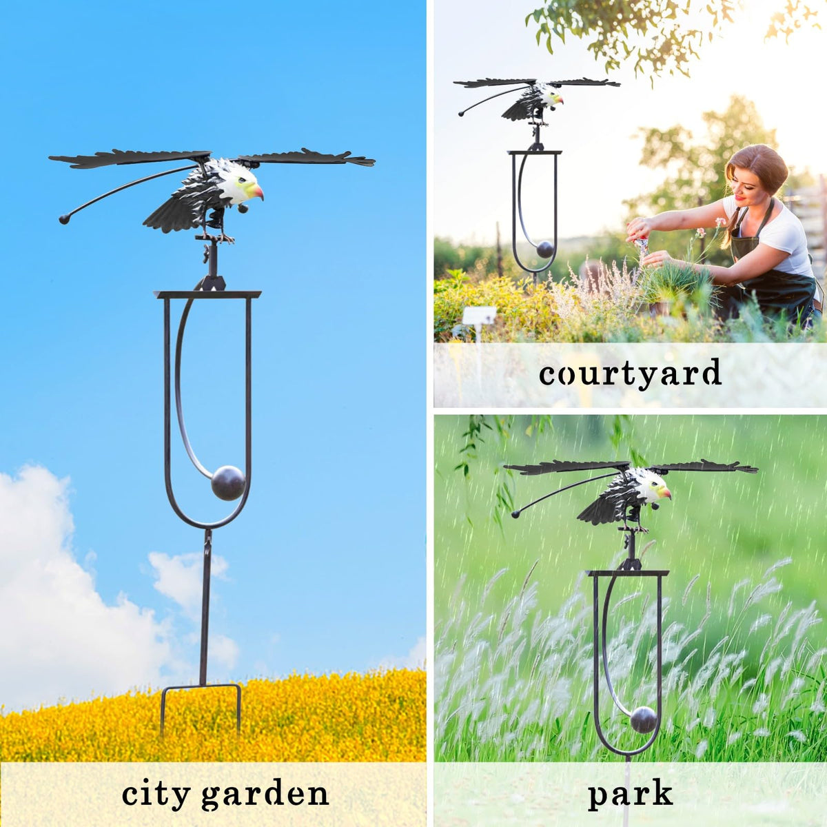 Quanqiuyi outdoor owl decor makes a charming gift for garden lovers.