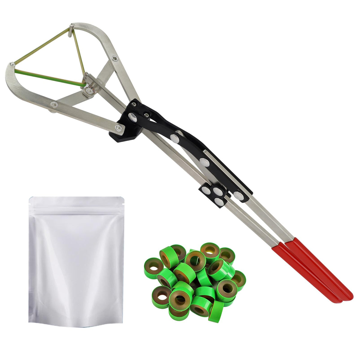 QUANSUPPLY cattle banding tool with large bander for humane bull calf banding.