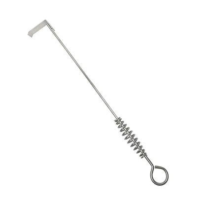 Quantfire 17.5-inch BBQ Ash Tool Poker Rake front view for efficient ash removal.