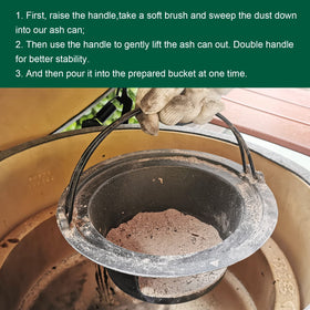 Quantfire ash can installed on Large Big Green Egg for streamlined maintenance