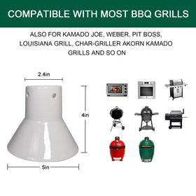 Quantfire ceramic chicken roaster rack in oven, vertical setup for even browning