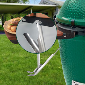 Quantfire grill grate lifter designed for smokers and domes to prevent burns.