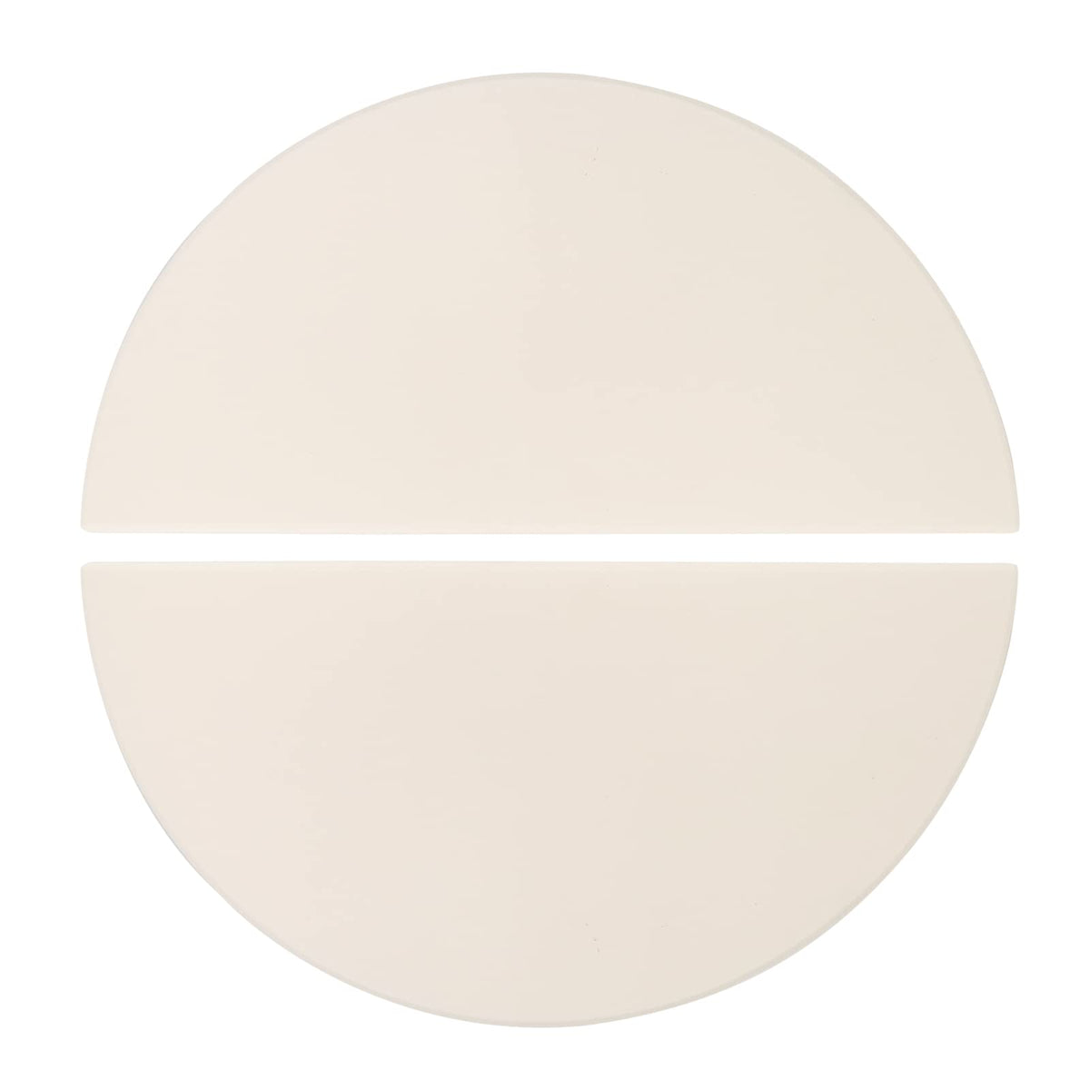 Quantfire Half-Moon ceramic heat deflector plates in pack-front provide indirect cooking with even heat