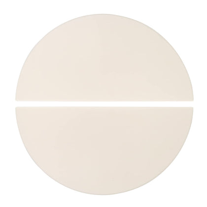Quantfire Half-Moon ceramic heat deflector plates in pack-front provide indirect cooking with even heat