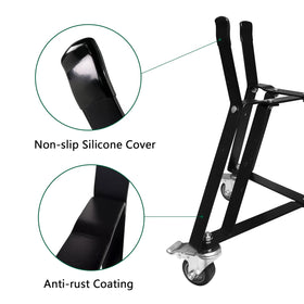 Quantfire locking wheels provide stability during cooking and moving