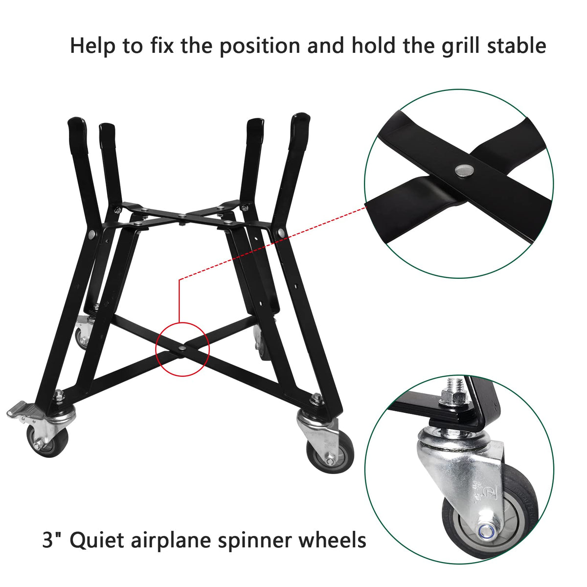 Quantfire outdoor cart supports patio to yard transitions