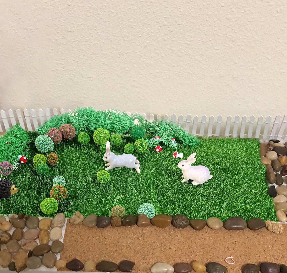QuarenDen DIY fairy garden setup is layout-ready