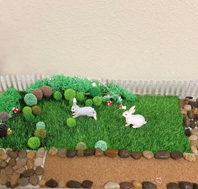 QuarenDen DIY fairy garden setup is layout-ready