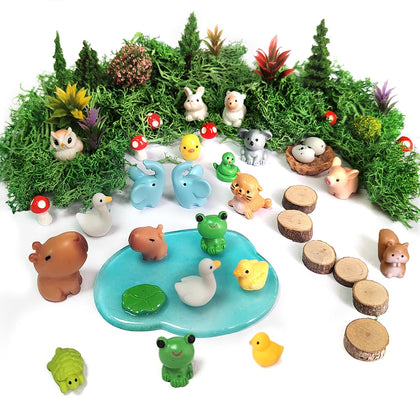 QuarenDen duck figurine adds whimsy to your fairy garden micro landscape
