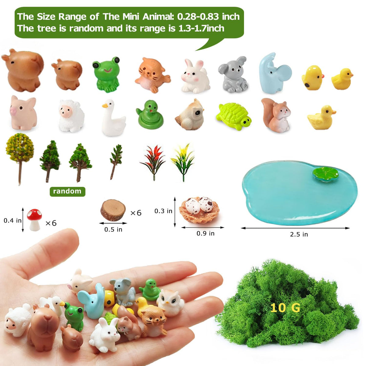 QuarenDen mushroom figurine brings bright color and charm to tiny garden scenes