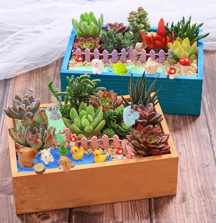 QuarenDen frog figurine creates lively action in fairy garden scenes