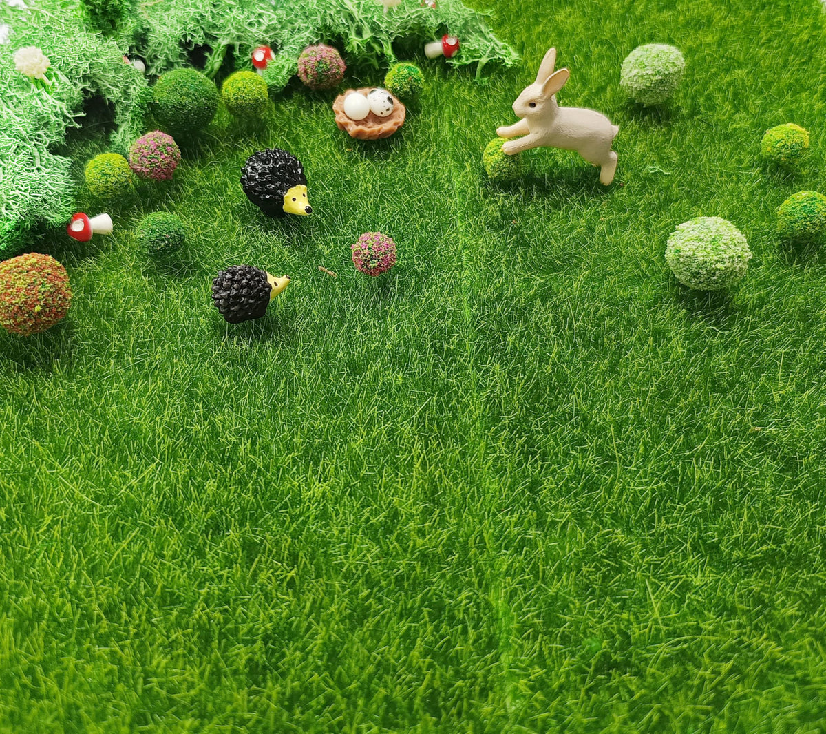 QuarenDen tree and mushroom miniatures complete dioramas