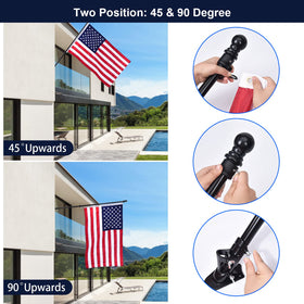 Quarut aluminum rings resist weather while reducing flag wrap