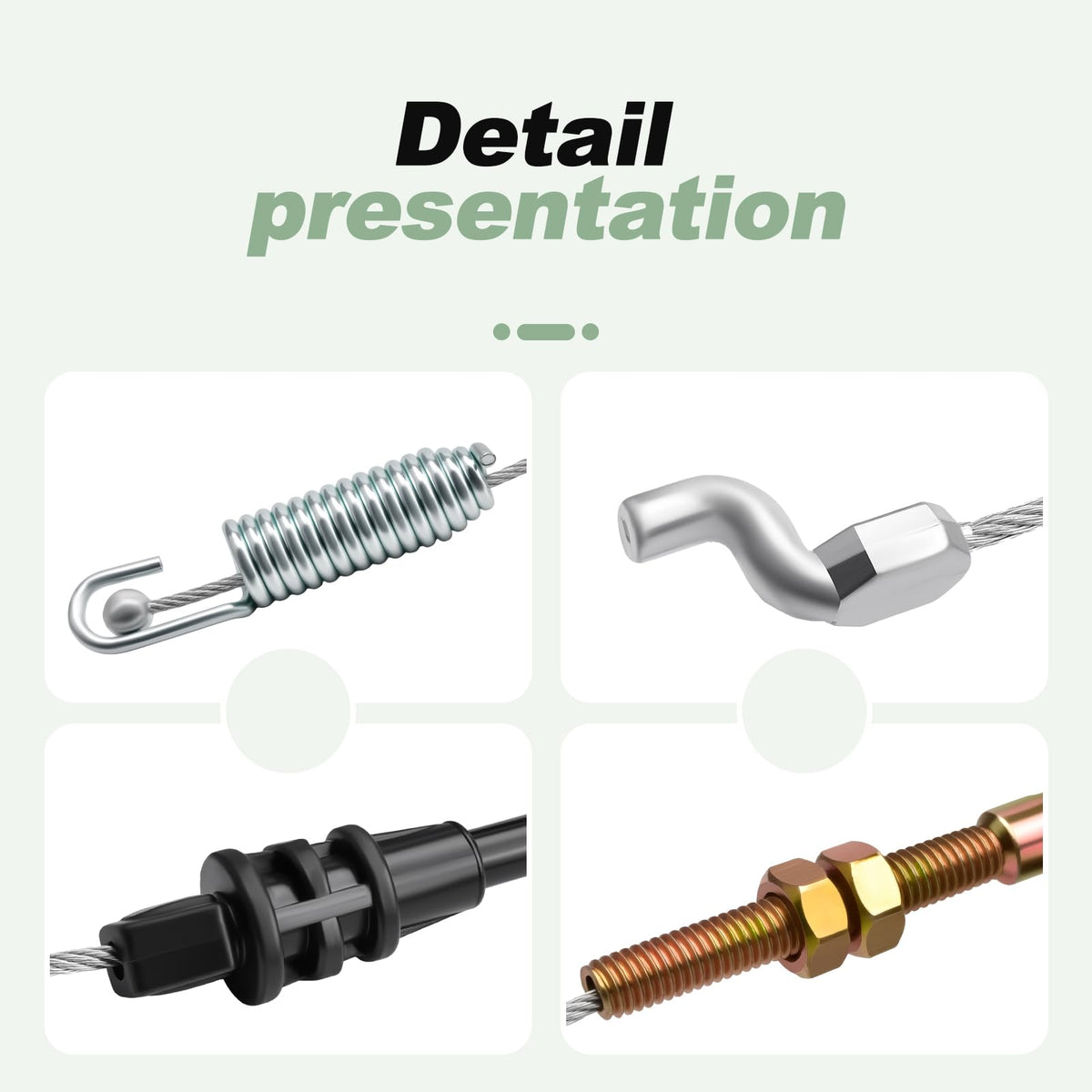 Quctaki installation-ready drive cable—tiller setup made simple