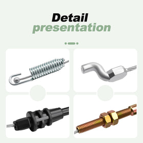 Quctaki installation-ready drive cable—tiller setup made simple