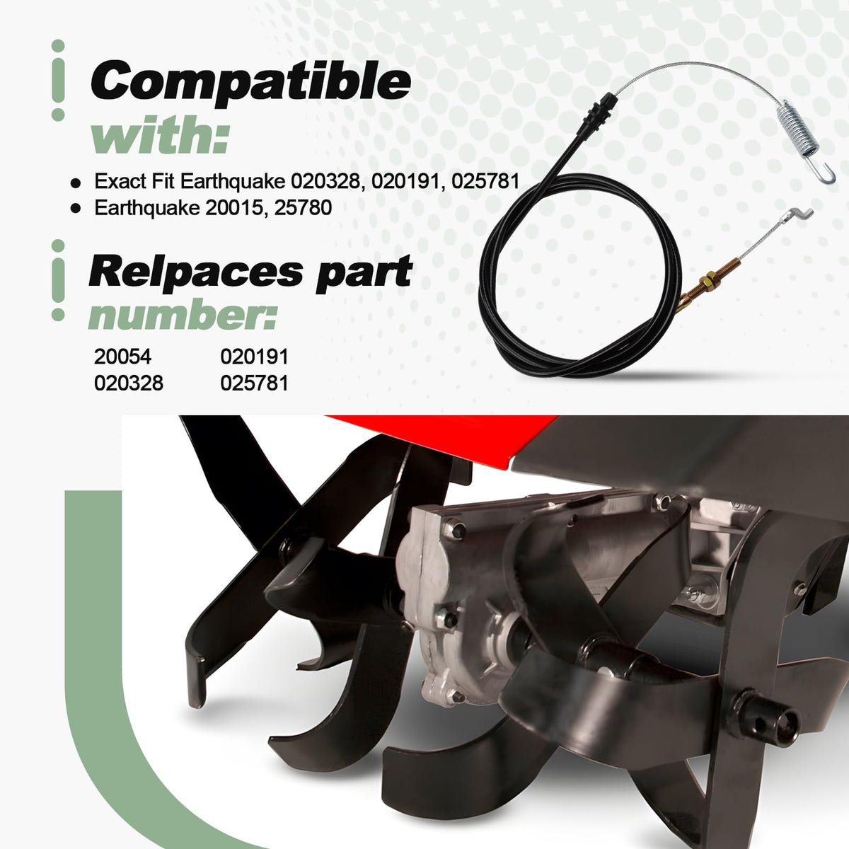 Quctaki drive control cable for Earthquake 020191 fit—smooth operation