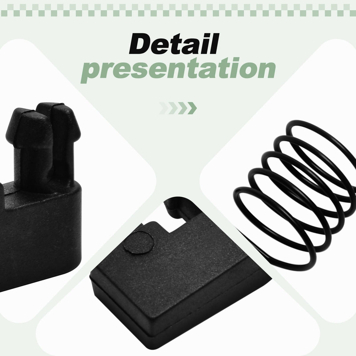 Quctaki packaged parts set laid out for easy inspection