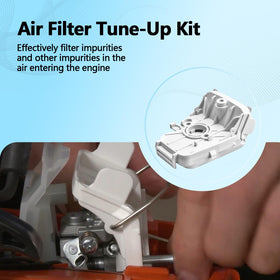 Quealzara air filter tune-up kit packaging showing ready-to-use parts.