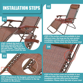 Queekay repair kit for patio chairs simplifies refreshing your recliner.
