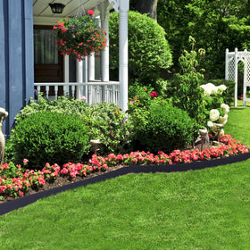 Queekay durable edging withstands sun and rain while staying crisp
