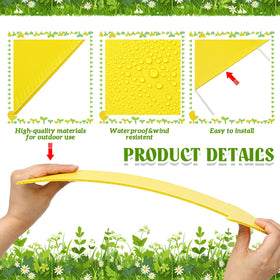 Queekay yellow arrow sign 17 by 6 inches for weddings