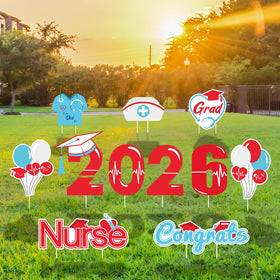 Quera outdoor nurse graduation decor kit for garden celebrations.